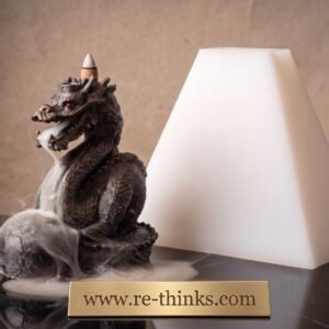 3D Ejderha Ters Akışlı Tütsülük Silikon Kalıbı - Şelale Efektli Premium Tasarım