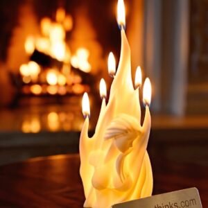 3D Alev Tanrıçası Silikon Mum Kalıbı - Premium Tasarım